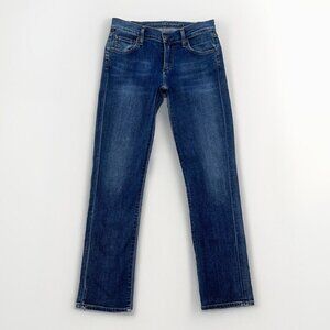 Citizen of Humanity Women's 25 Medium Wash Phoebe Slim Straight Crop Jeans